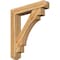 Ekena Millwork Merced Craftsman Rough Sawn Bracket w/ Offset Brace, Western Red Cedar, 8"W x 42"D x 48"H BKT0806X42X48MRC04RWR - alternate 1